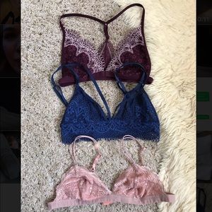 NEVER WORN bralettes